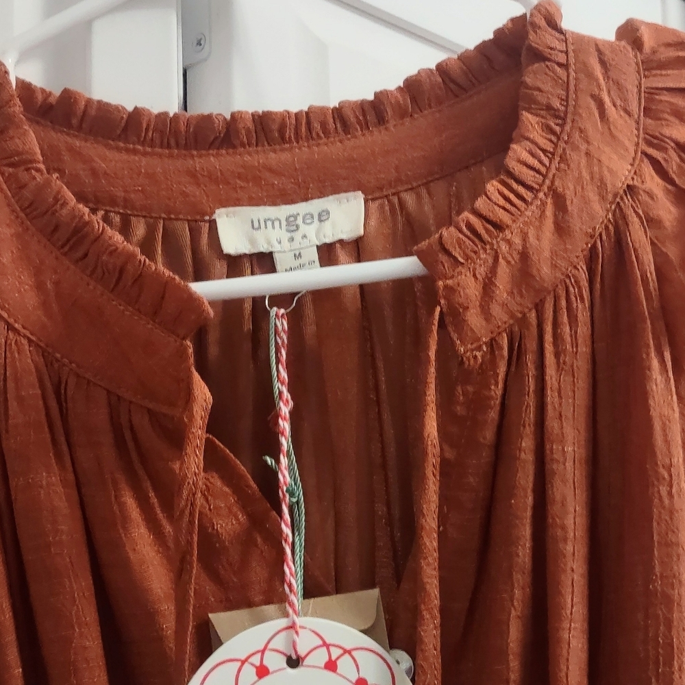 Billowy Bohemian Gypsy Midi Dress - Picture 8 of 15